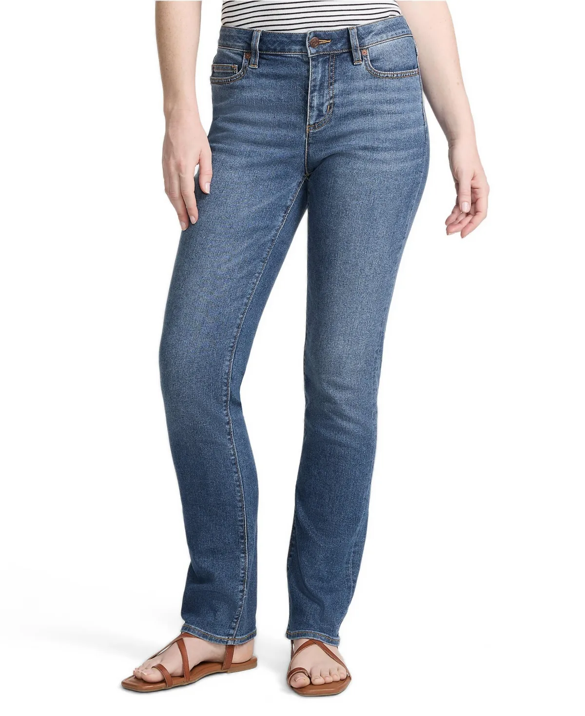Recover Mid Rise Straight Leg Jeans