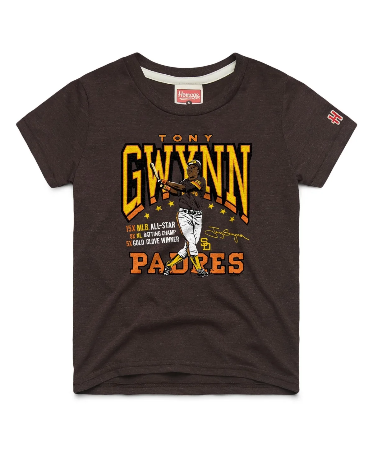 Tony Gwynn San Diego Padres Cooperstown Collection Player Graphic Tri-Blend T-Shirt by Homage