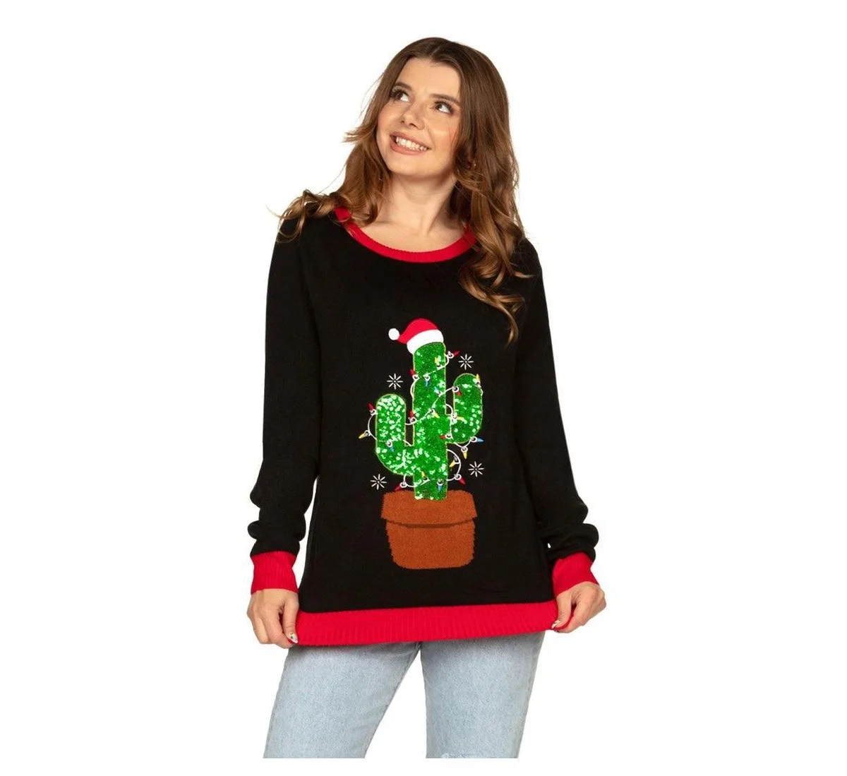Ugly Christmas Light Up Sweater by Tipsy Elves