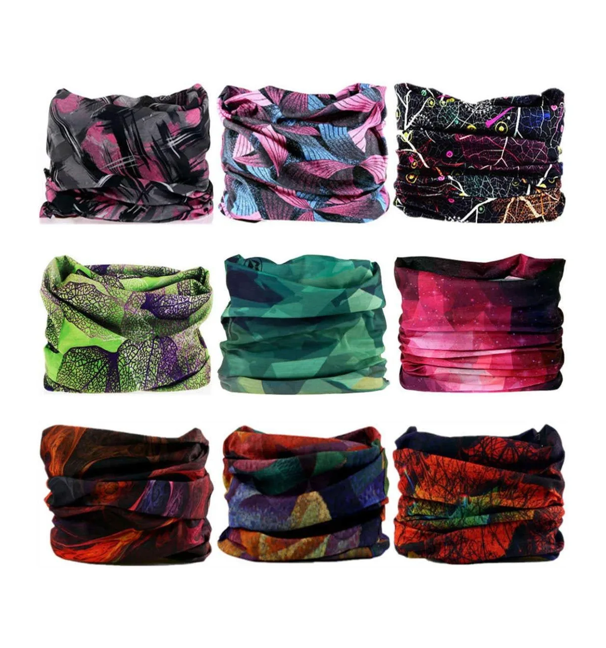 Polyester Neck Gaiter Headband Face Mask Magic Scarf Bandana by Sportneer