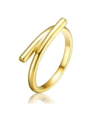 14k Gold Plated Bypass Ring by Rachel Glauber