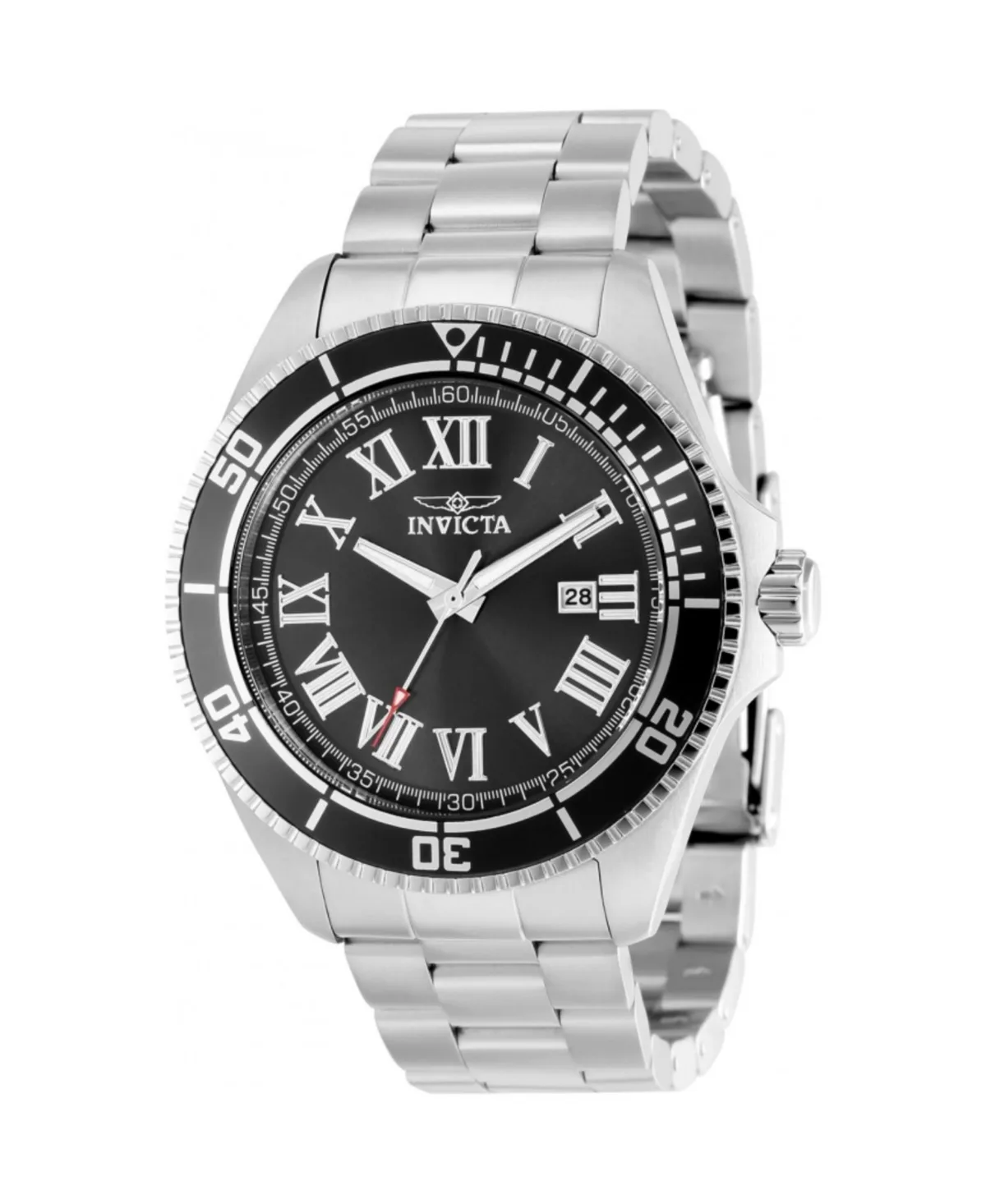 14998 Pro Diver Quartz 3 Hand Black Dial Watch