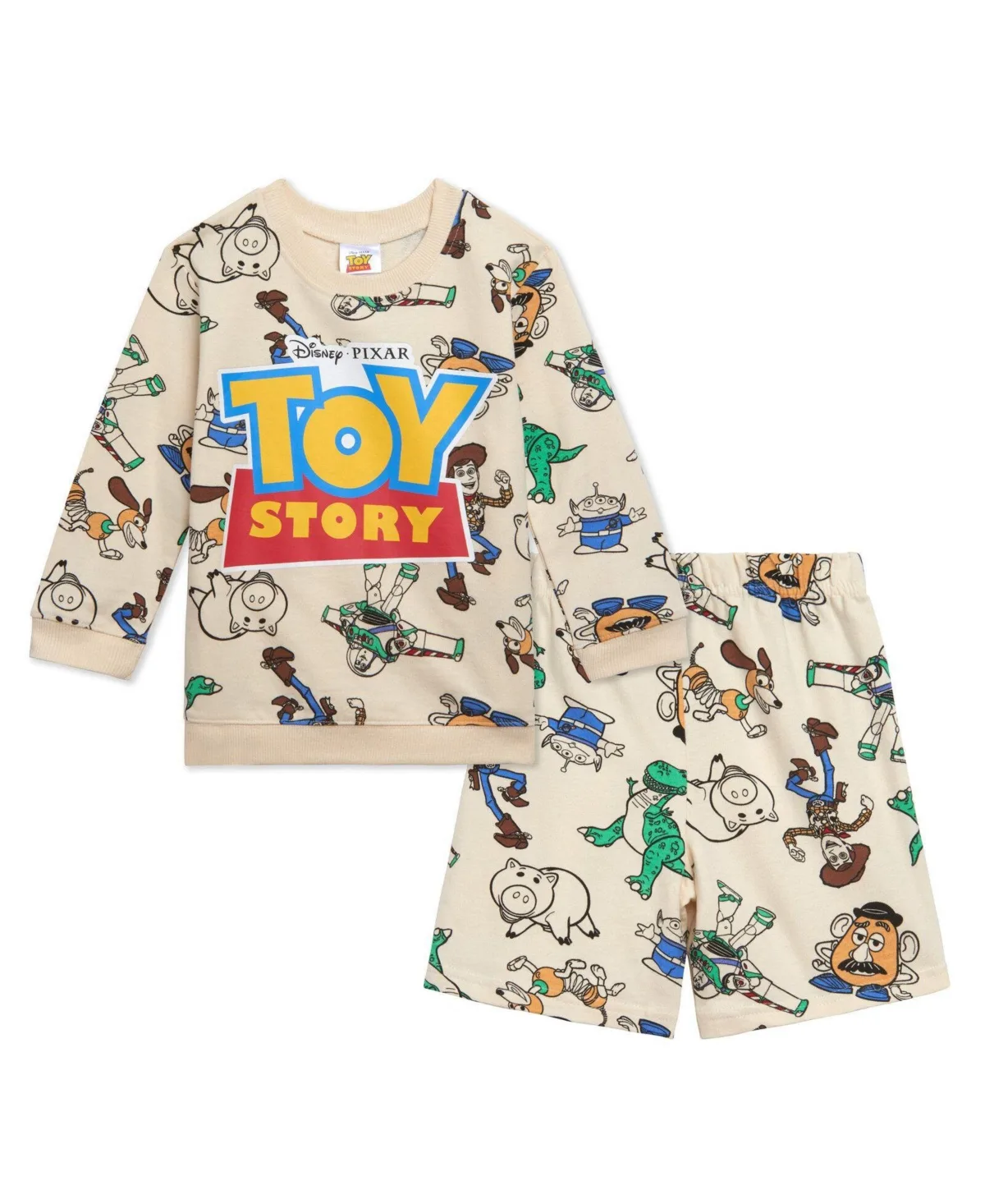 2-Piece French Terry Sweatshirt and Shorts Set by Toy Story