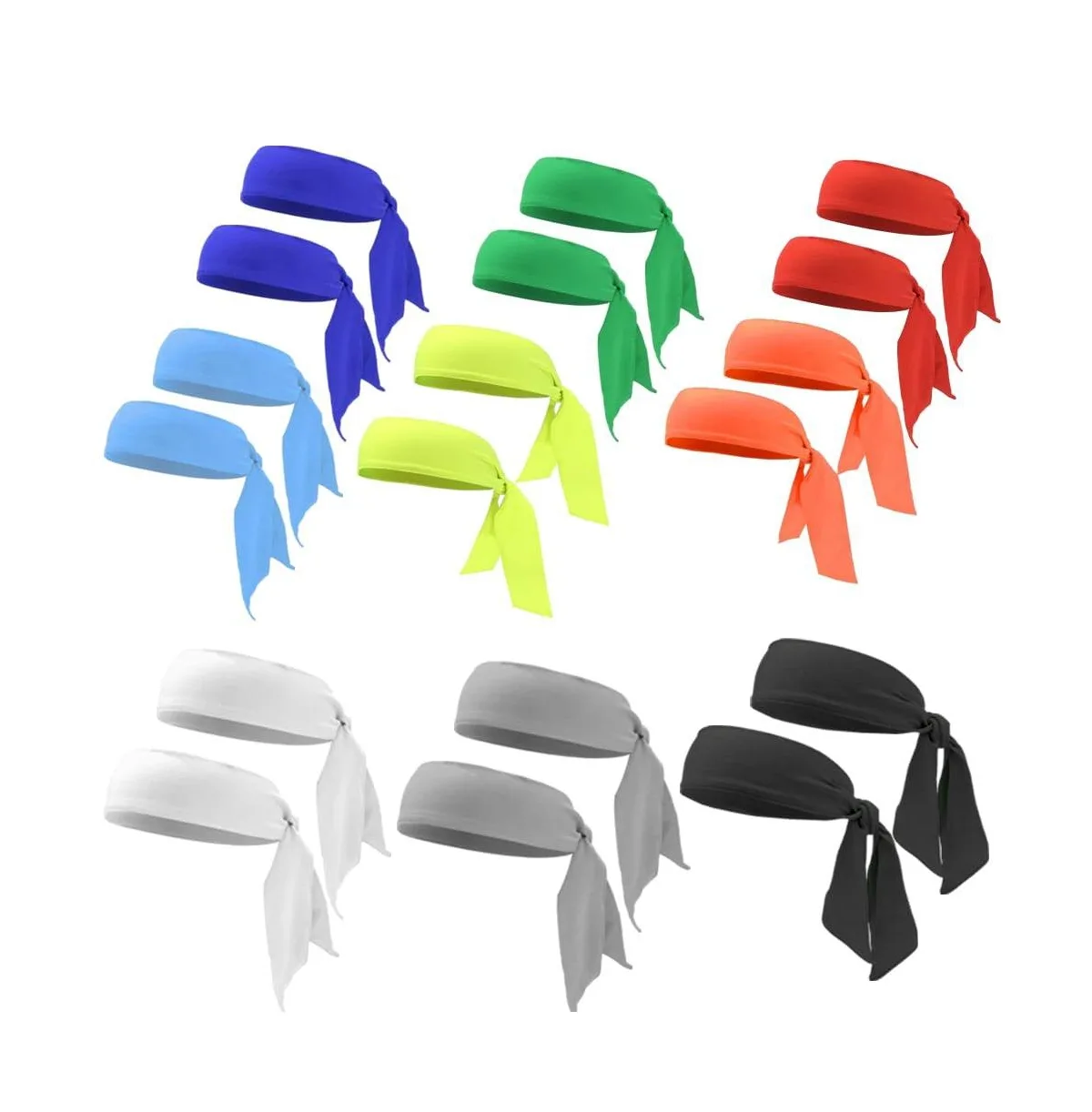 18 Pack Sport Athletic Headbands for Tennis Basketball Running Fitness by Sportneer