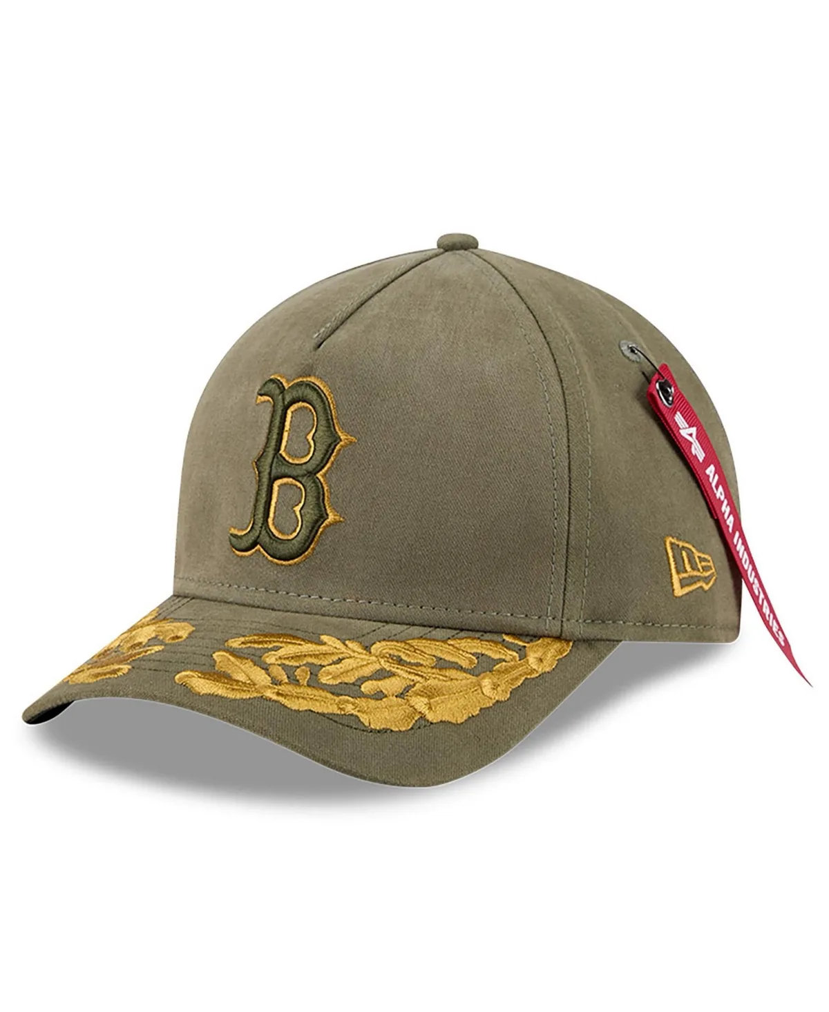 New Era x Alpha Industries Boston Red Sox 9FORTY A-Frame Adjustable Baseball Cap by New Era