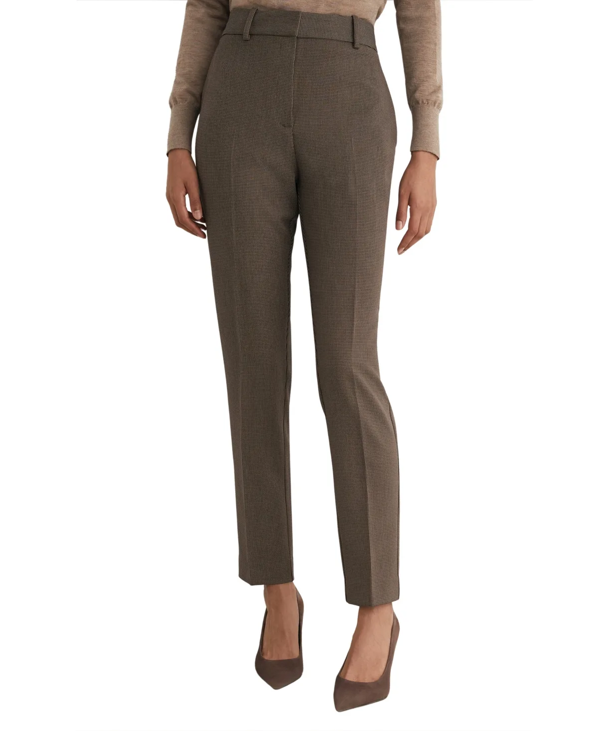 Gabi Puppytooth Slim-Fit Suit Trousers by Reiss