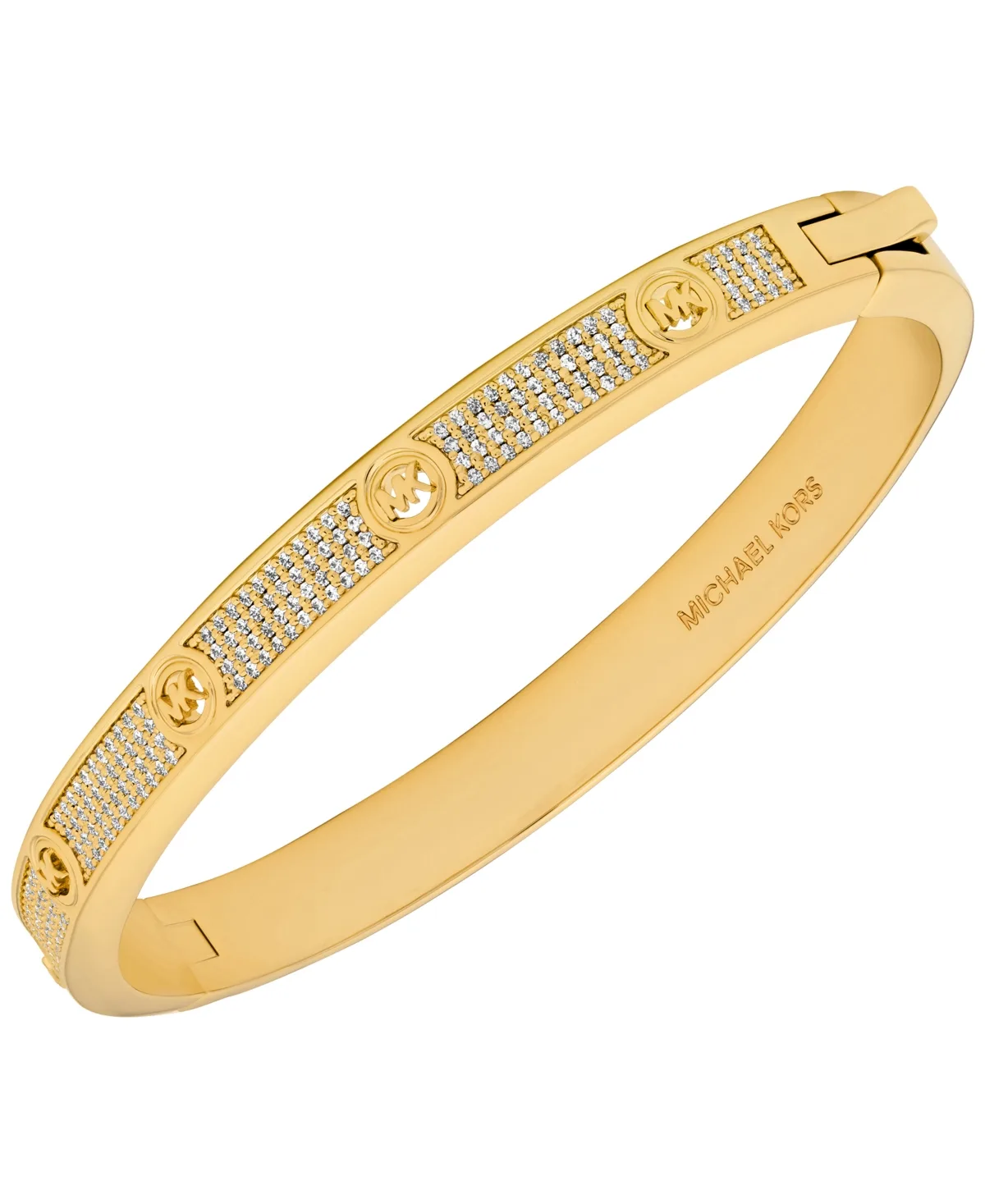Pave Logo Bangle Bracelet by MICHAEL Michael Kors