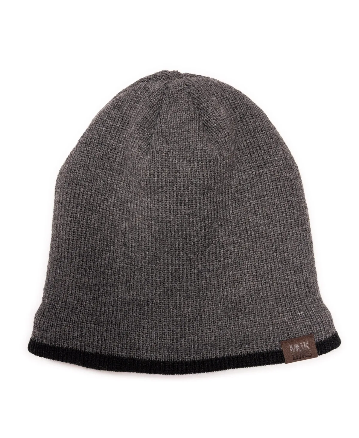 Heat Retainer Contrast Trim Knit Beanie by MUK LUKS
