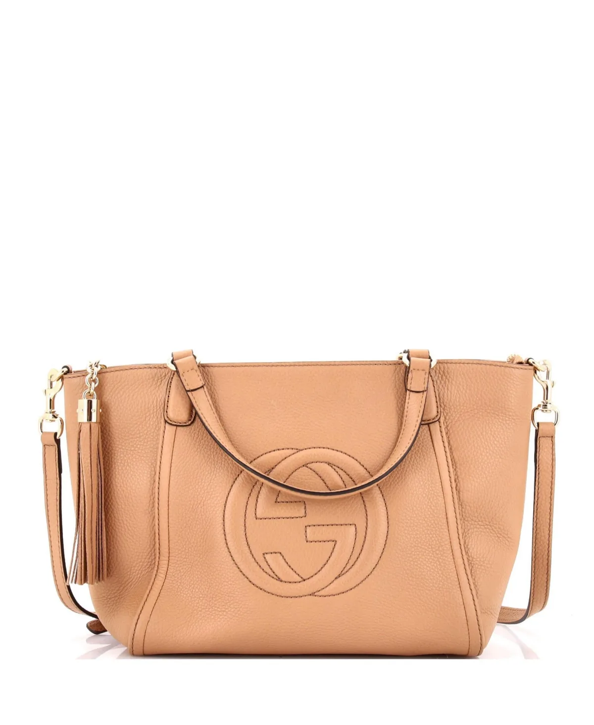 Pre-Owned Gucci Small Soho Convertible Top Handle Bag Leather by Gucci