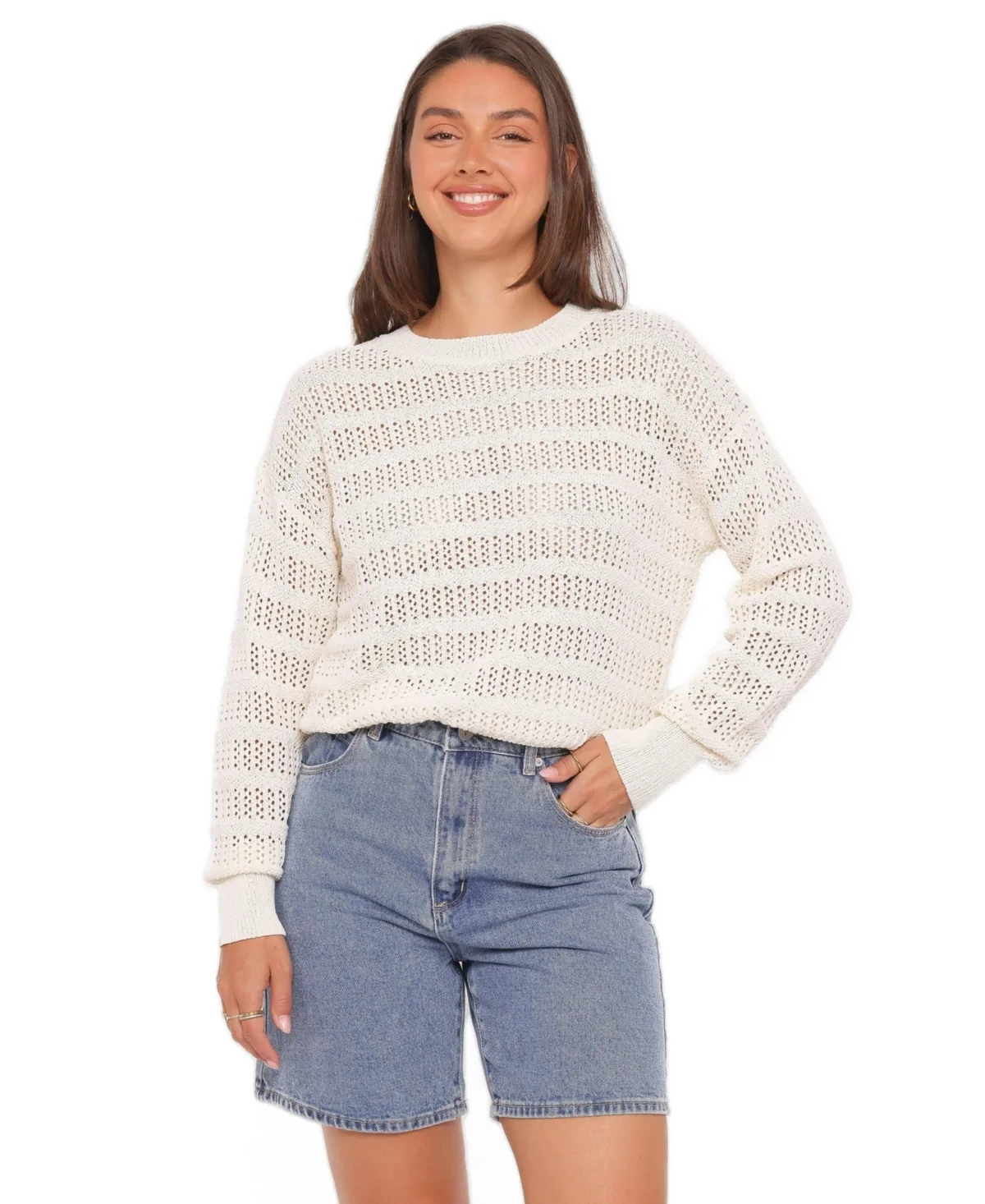 Flavia Open Stitch Sweater by Petal and Pup