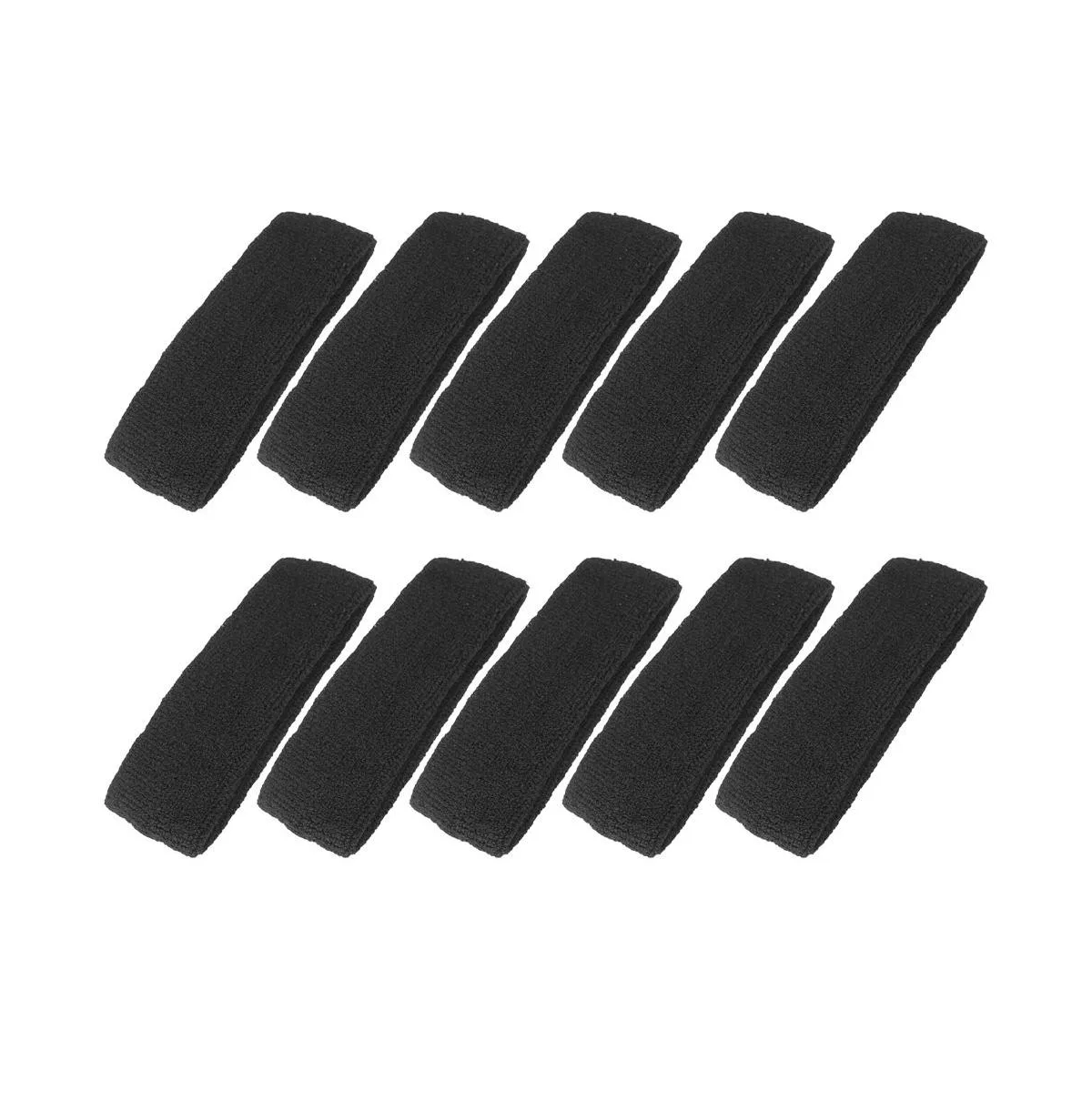 10 Pack Cotton Sports Headbands Sweat Absorbent for Workout Gym Outdoor Activities by Furlihong