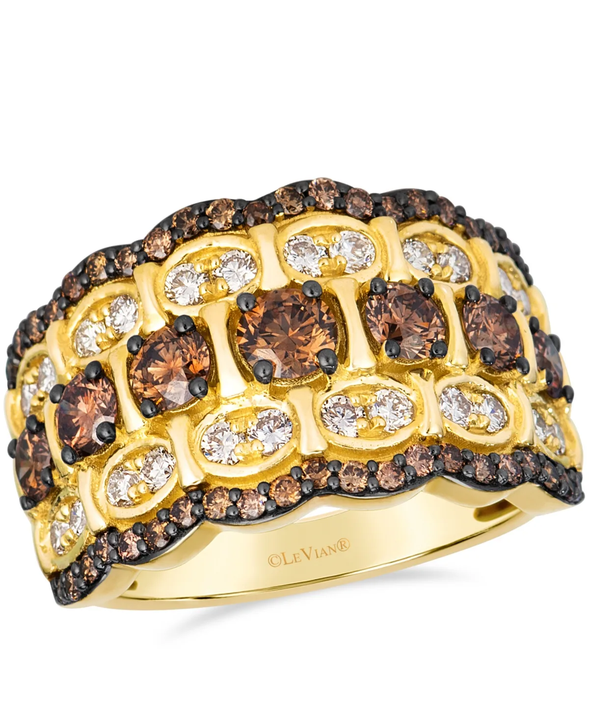 Chocolate Diamond Ring (1.99 ct. t.w.) in 14k Yellow Gold by Le Vian