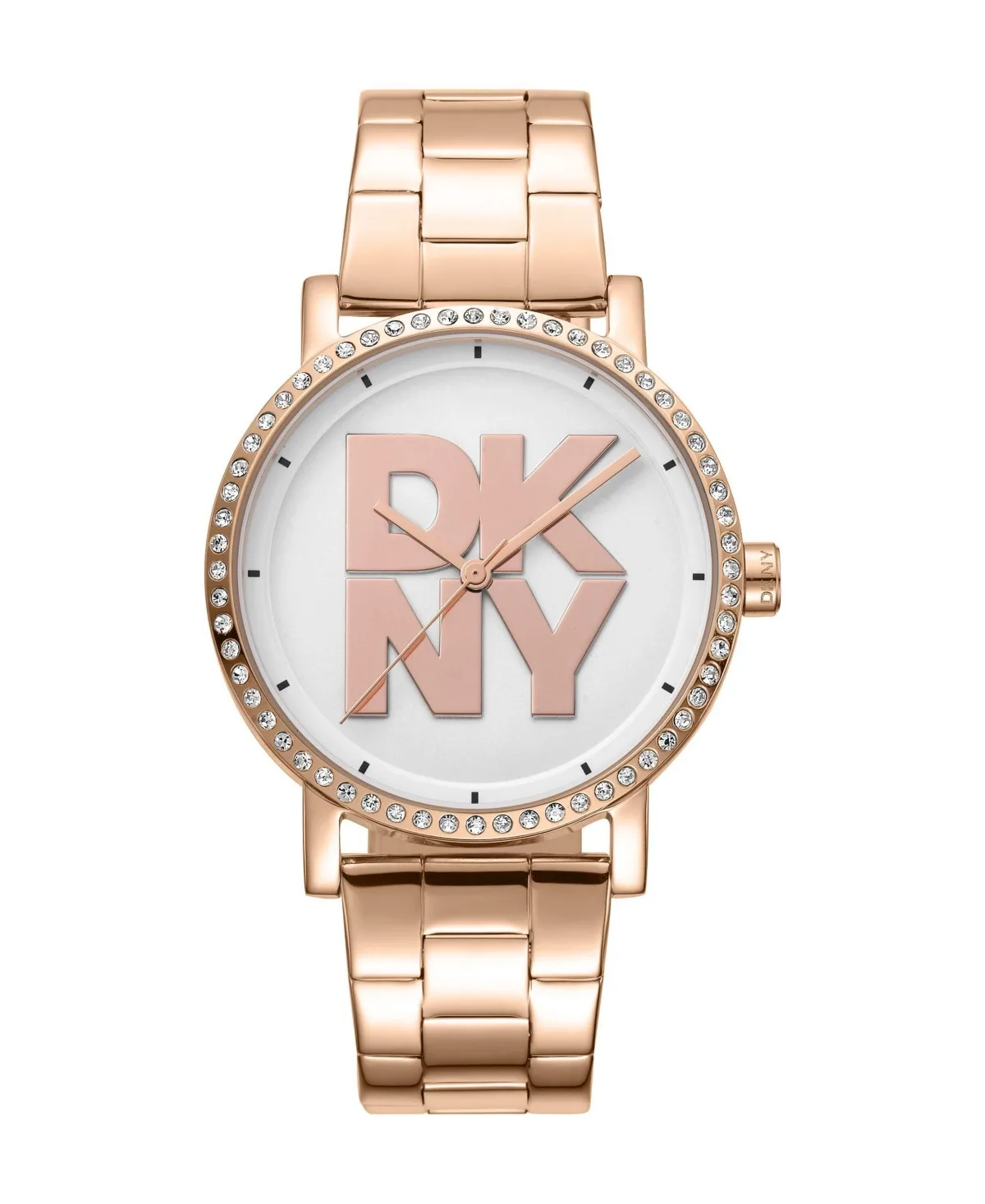 Quartz Soho Logo Rose-Gold Stainless Steel Bracelet Watch, 36 mm