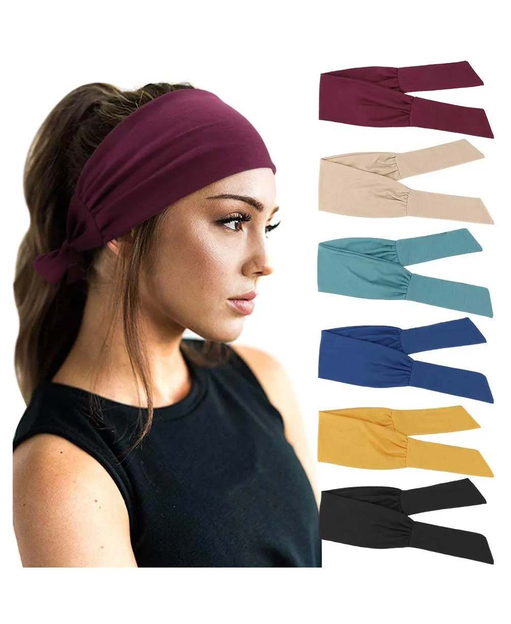 Adjustable Knotted Non-Slip Hair Bands, 6-Piece Set