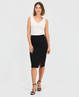 Pull on Jersey Pencil Skirt by Anne Klein