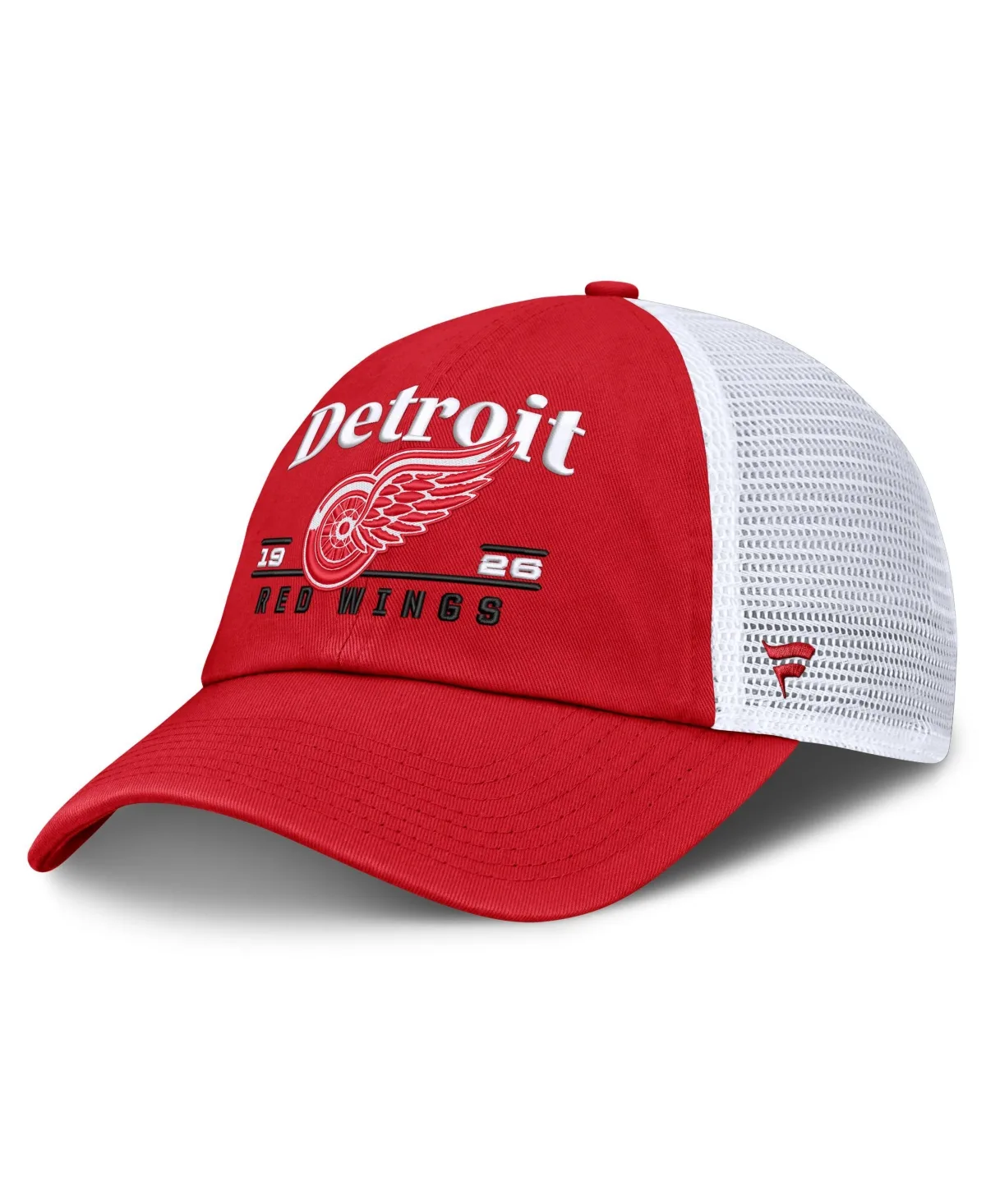 Detroit Red Wings Fundamental Underline Adjustable Trucker Cap by Fanatics