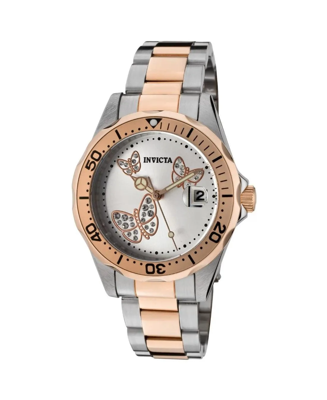 Quartz Water-Resistant Angel 12504 Stainless Steel Bracelet Watch, 38mm by Invicta