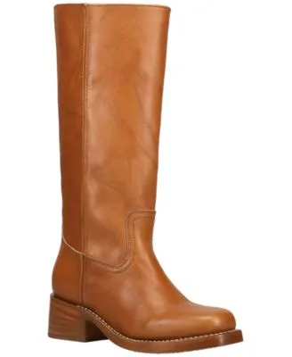 Campus Regular Wide Calf Leather Pull on Tall Boots by Frye