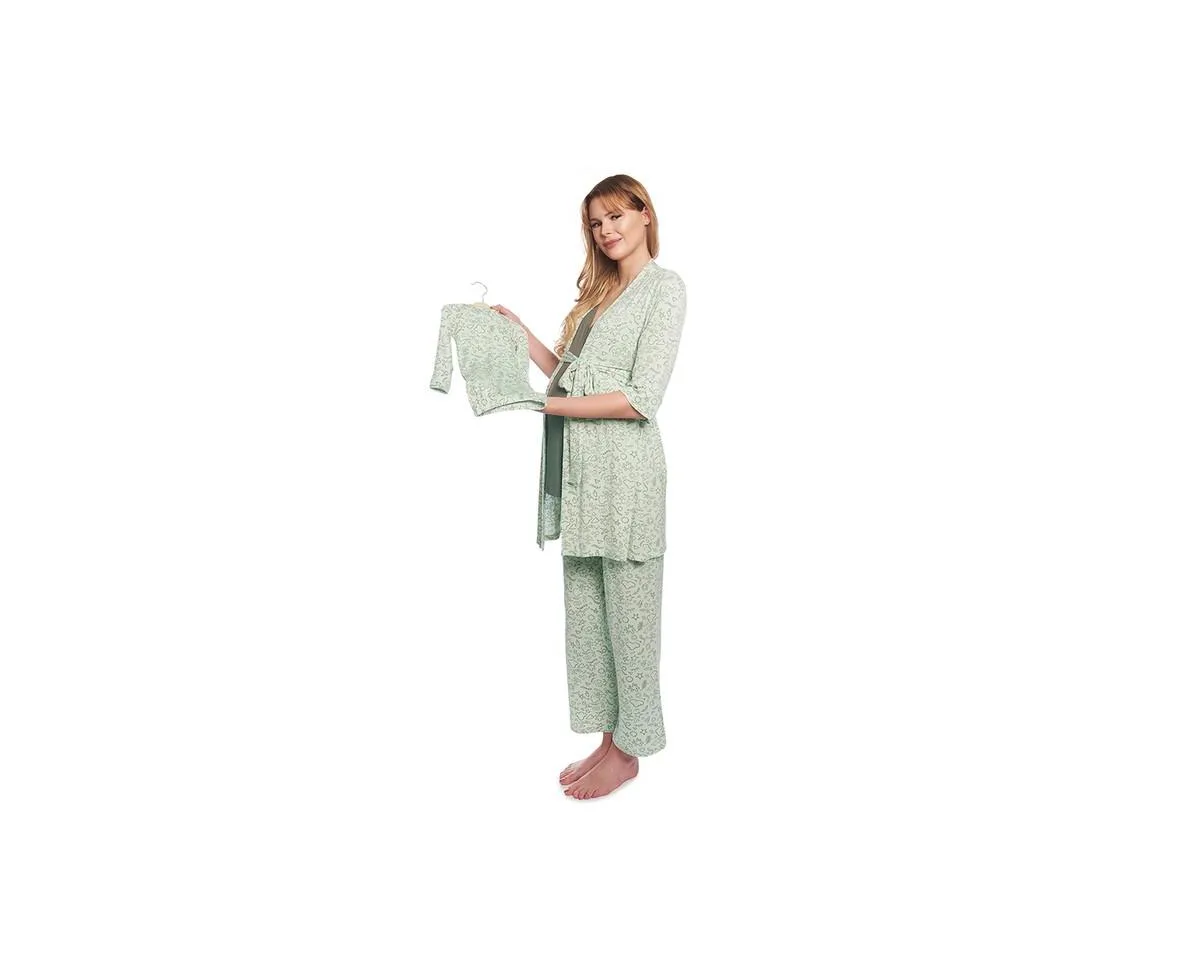 Analise During & After 5-Piece Maternity/Nursing Sleep Set by Everly Grey