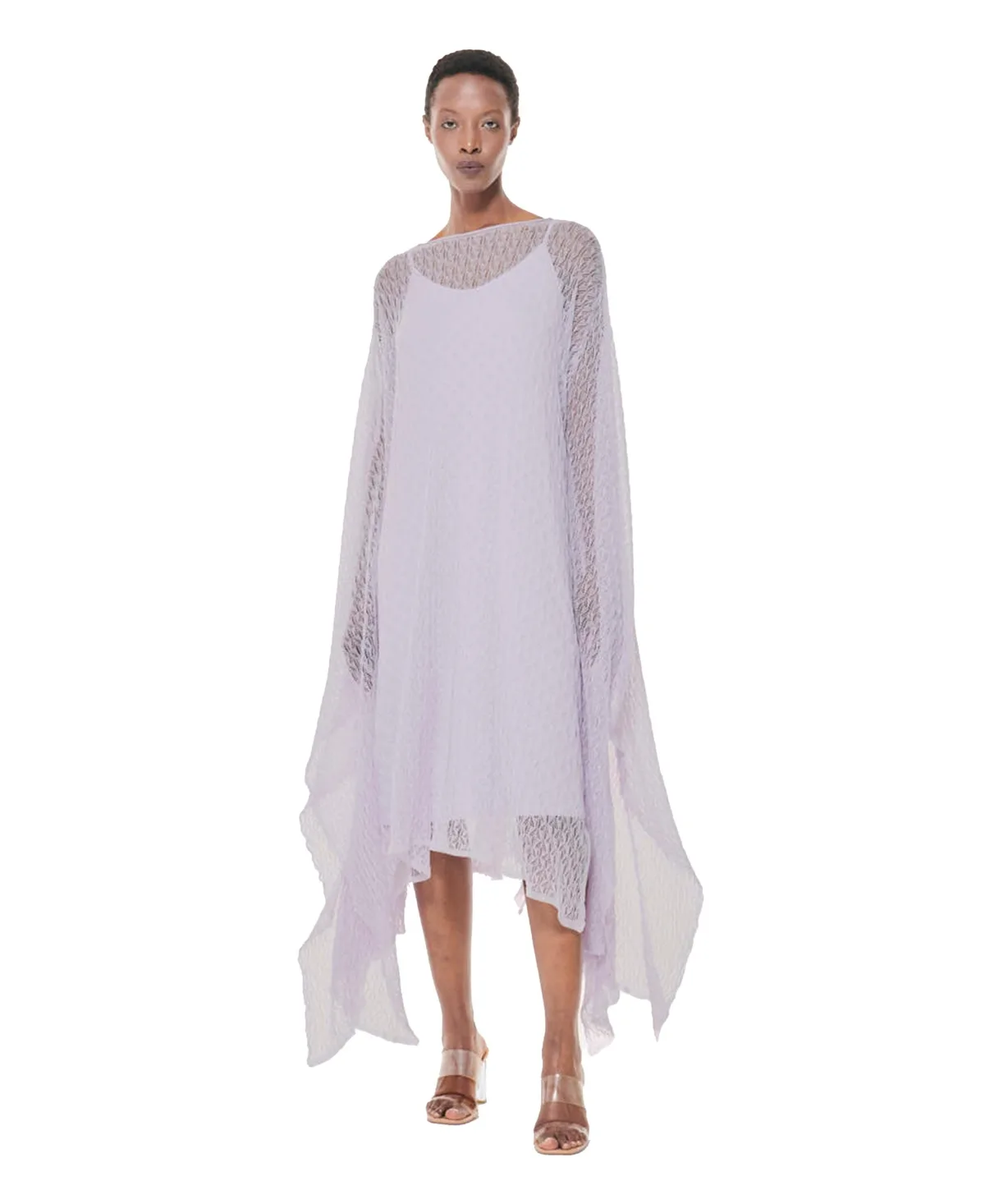 Textured Open Knit Kaftan by Leem