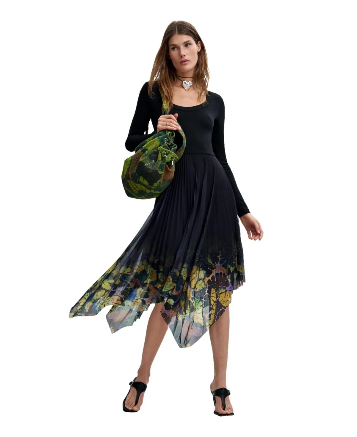 Long-Sleeved Midi Dress by Desigual