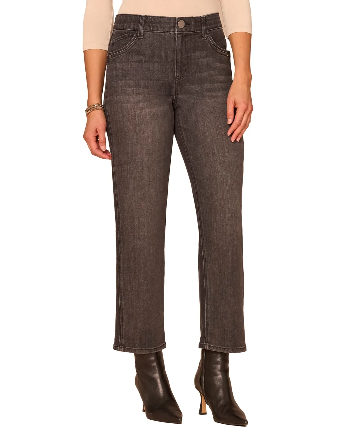 Absolution High-Rise Straight-Leg Jeans by Democracy