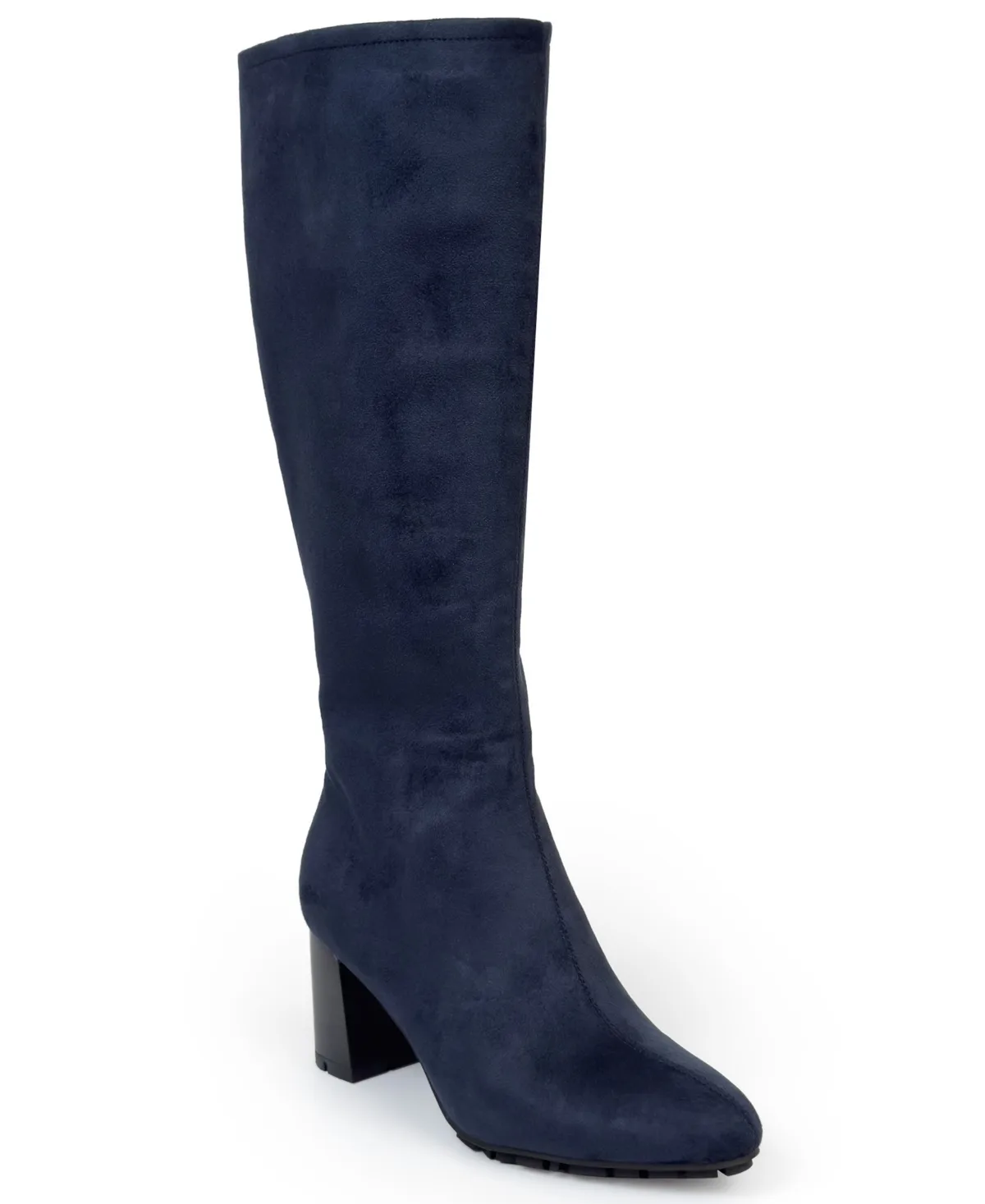 Brynn Knee Boots - Navy Faux Suede by Aerosoles
