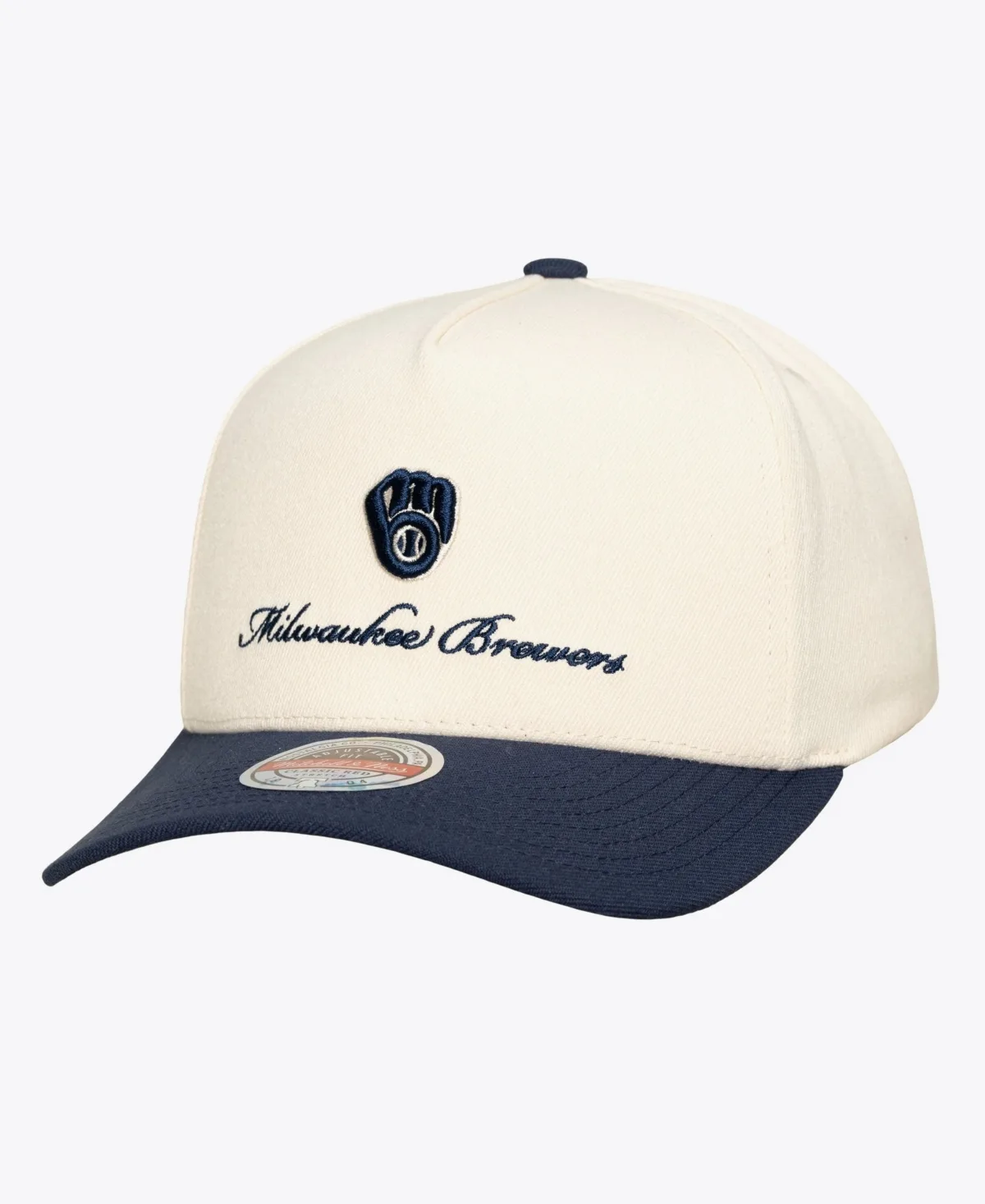 Milwaukee Brewers Flawless Stretch-Snapback Baseball Cap by Mitchell & Ness