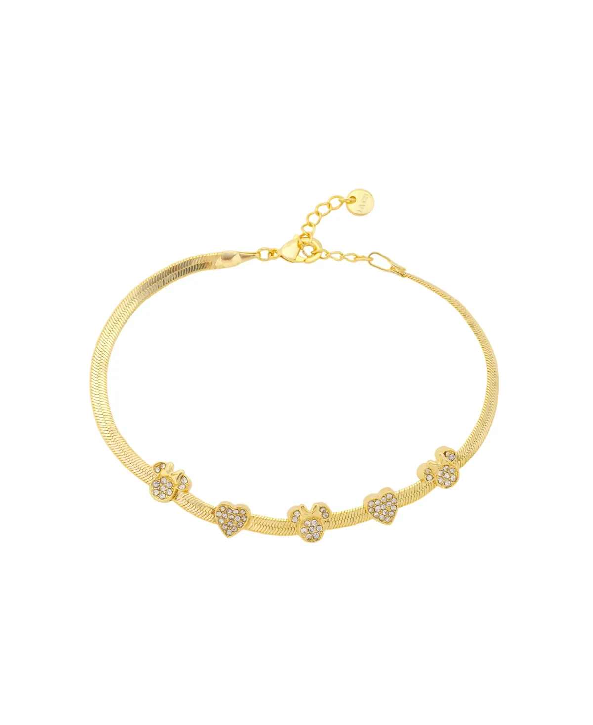 Crystal Gold-Tone Minnie Bracelet by Disney