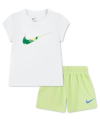 Move with Nature Crewneck T-Shirt Mesh Shorts 2 Piece Set by Nike