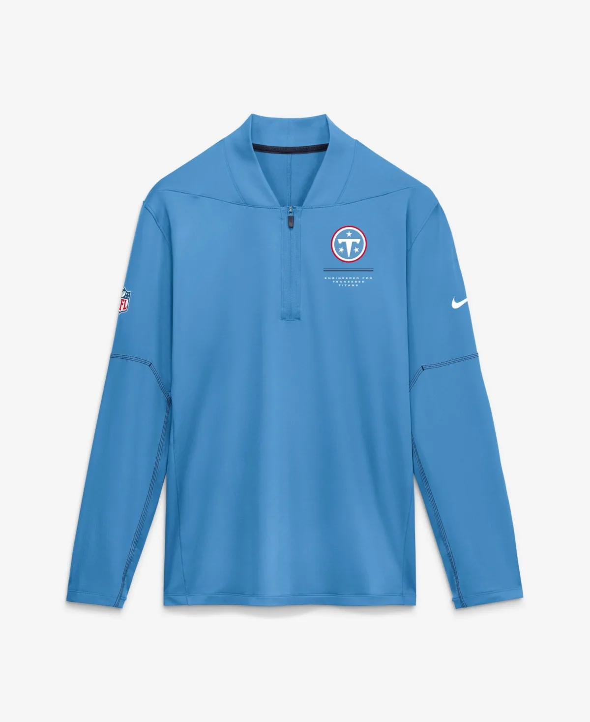 Tennessee Titans Sideline Logo Glory Midweight Dri-Fit Half-Zip Pullover by Nike