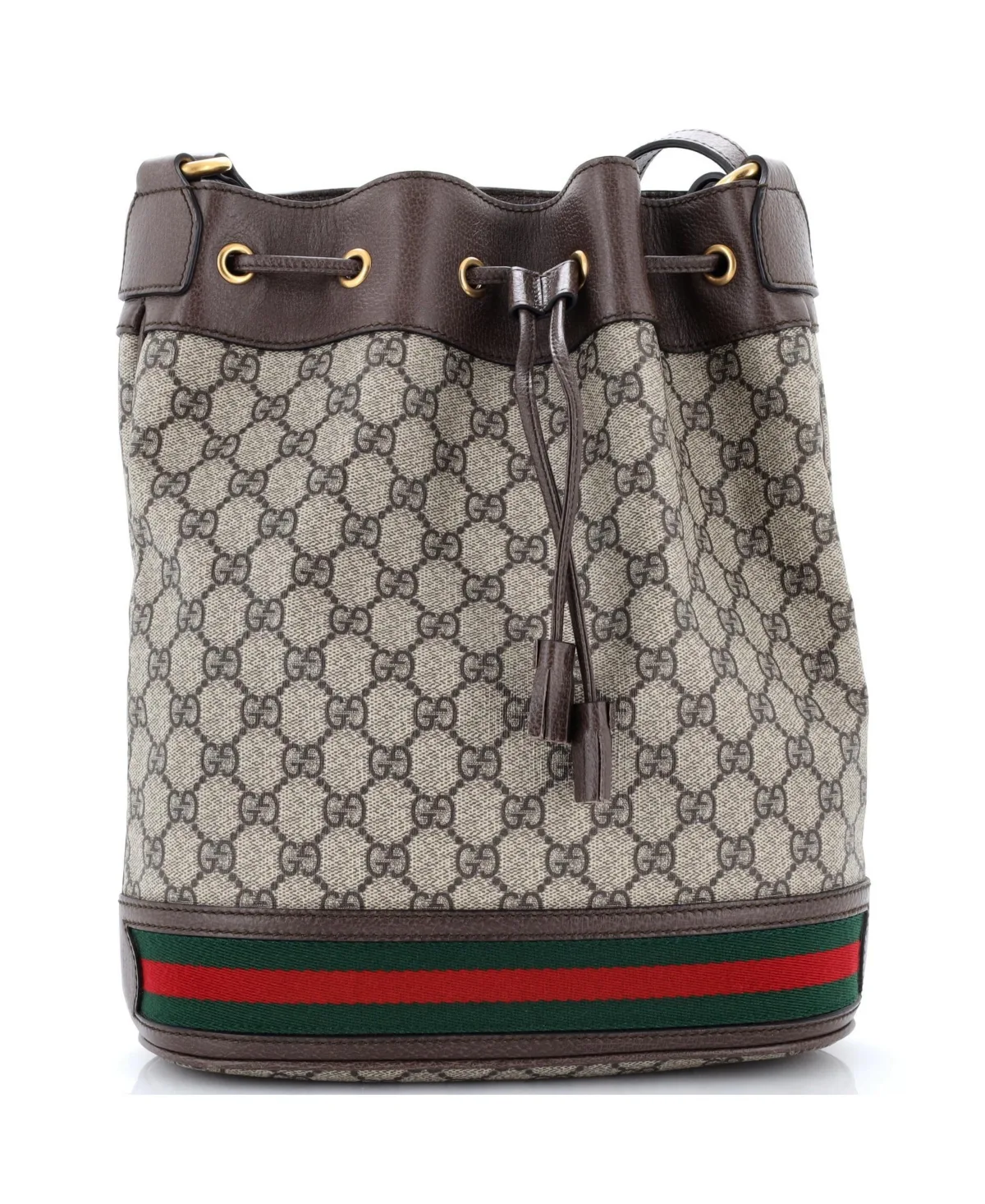 Pre-Owned Gucci Medium Ophidia Bucket Bag Gg Coated Canvas by Gucci