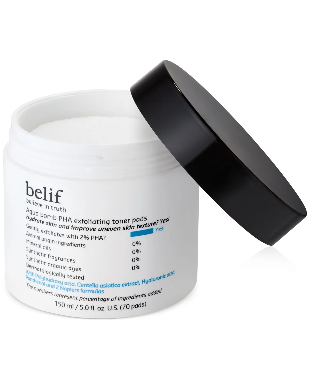 Belif Aqua Bomb Pha Exfoliating Toner Pads, 70 Pads by Belif