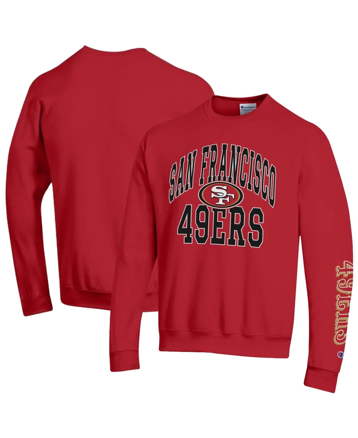 San Francisco 49ers Powerblend Fleece Pullover Sweatshirt by Champion