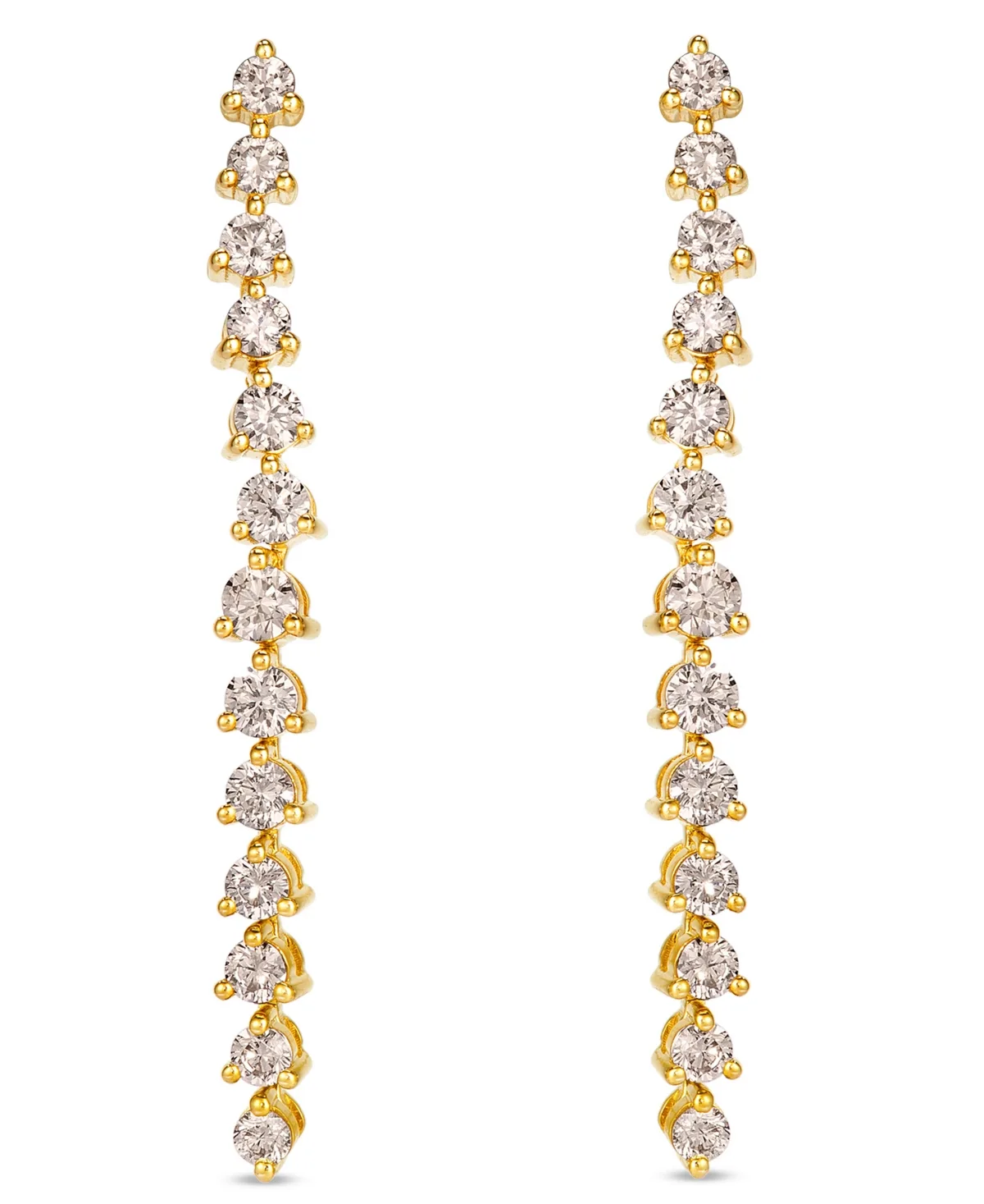 Honey Gold Diamond Drop Earrings (1.44 ct. t.w.) in 14k Yellow Gold