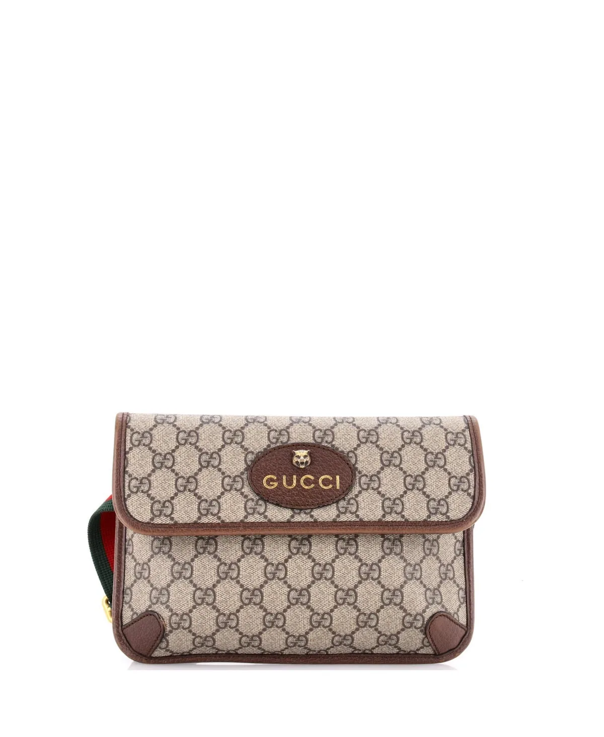 Pre-Owned Gucci Neo Vintage Flap Belt Bag Gg Coated Canvas by Gucci