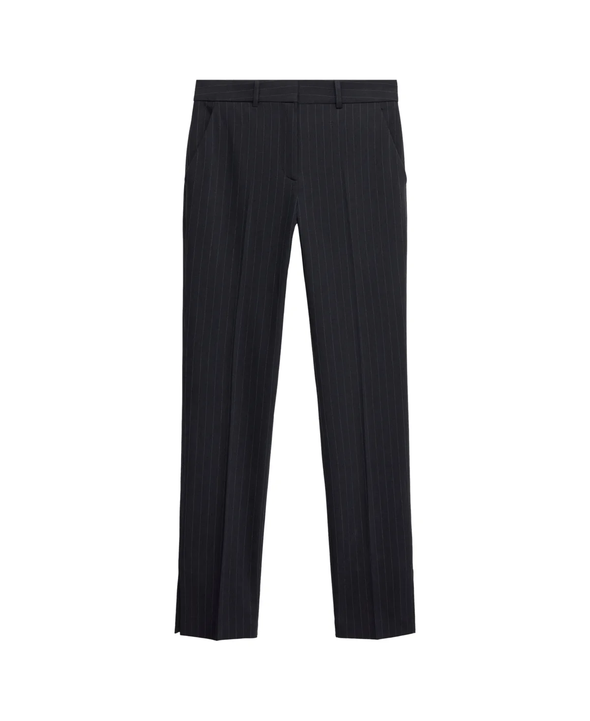 Selection Pinstripe Straight-Leg Slit Trousers by Mango