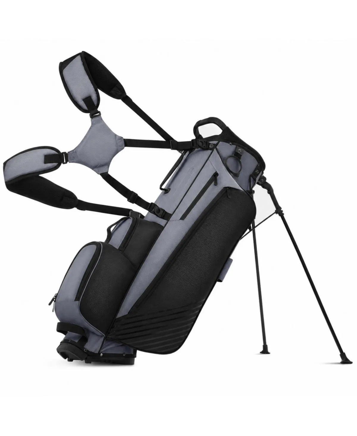 8 Way Lightweight Golf Stand Bag with Dual Shoulder Straps Stable Stand Multiple Pockets Water Resistant by Sportneer