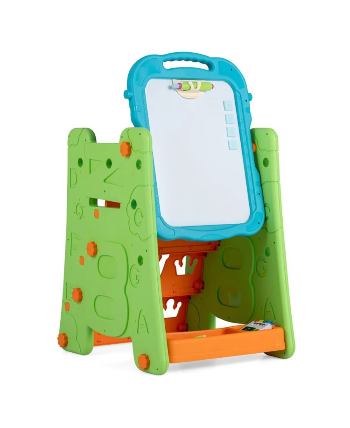 4 in 1 Art Easel with Double Sided Magnetic Board for Drawing, Painting and Creative Activities by Sevorley