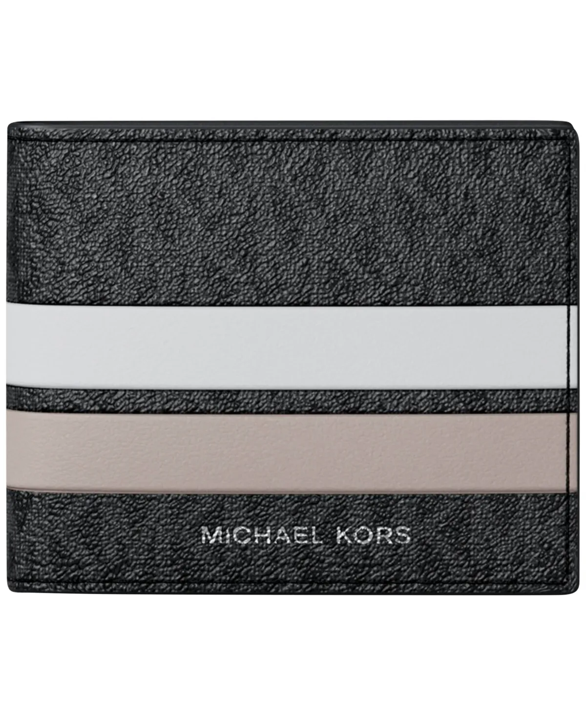 Slim Bifold Signature Logo Print Faux Leather Wallet by MICHAEL Michael Kors