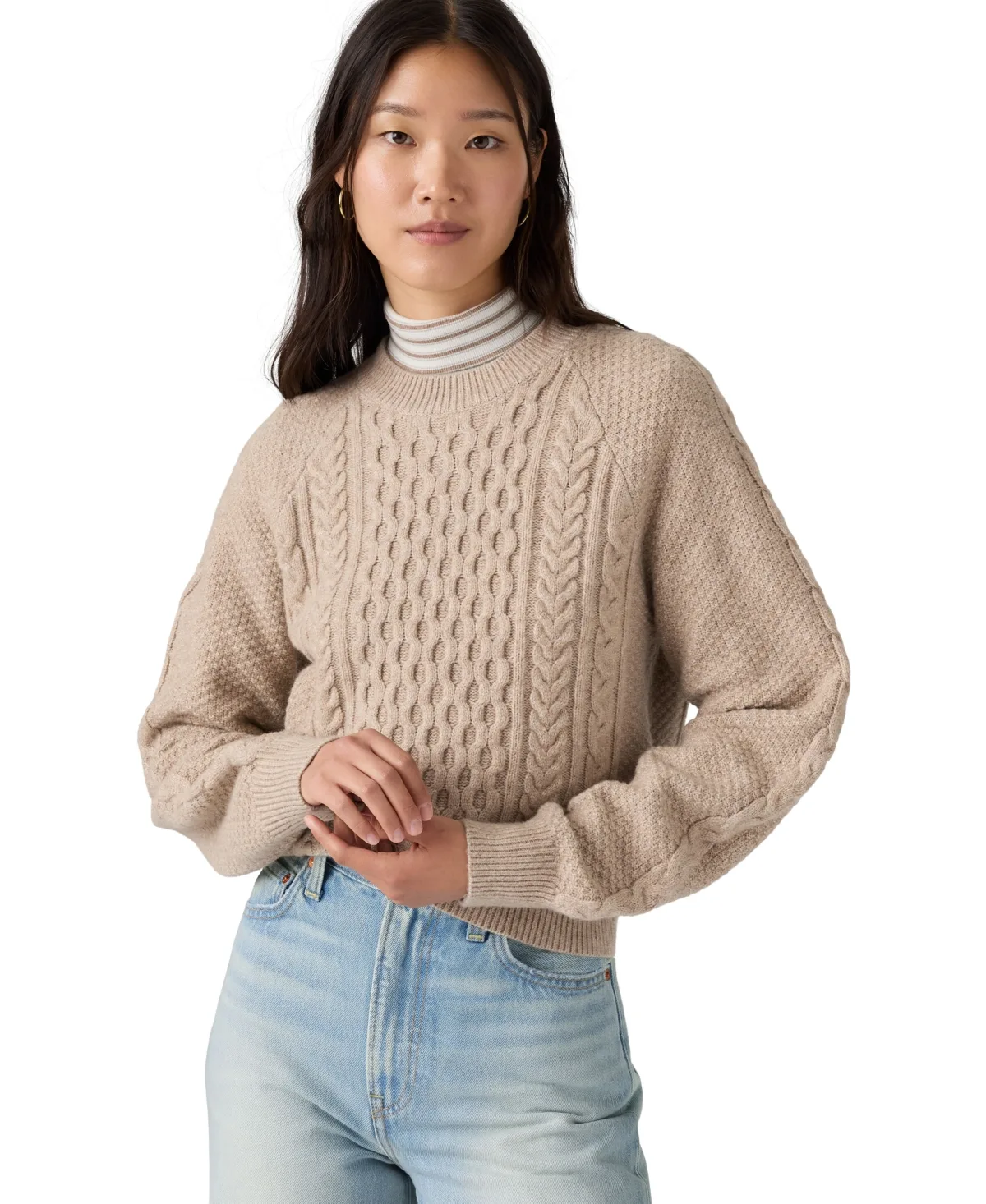 Jolie Fair Isle Wool-Blend Crewneck Sweater by Levi's