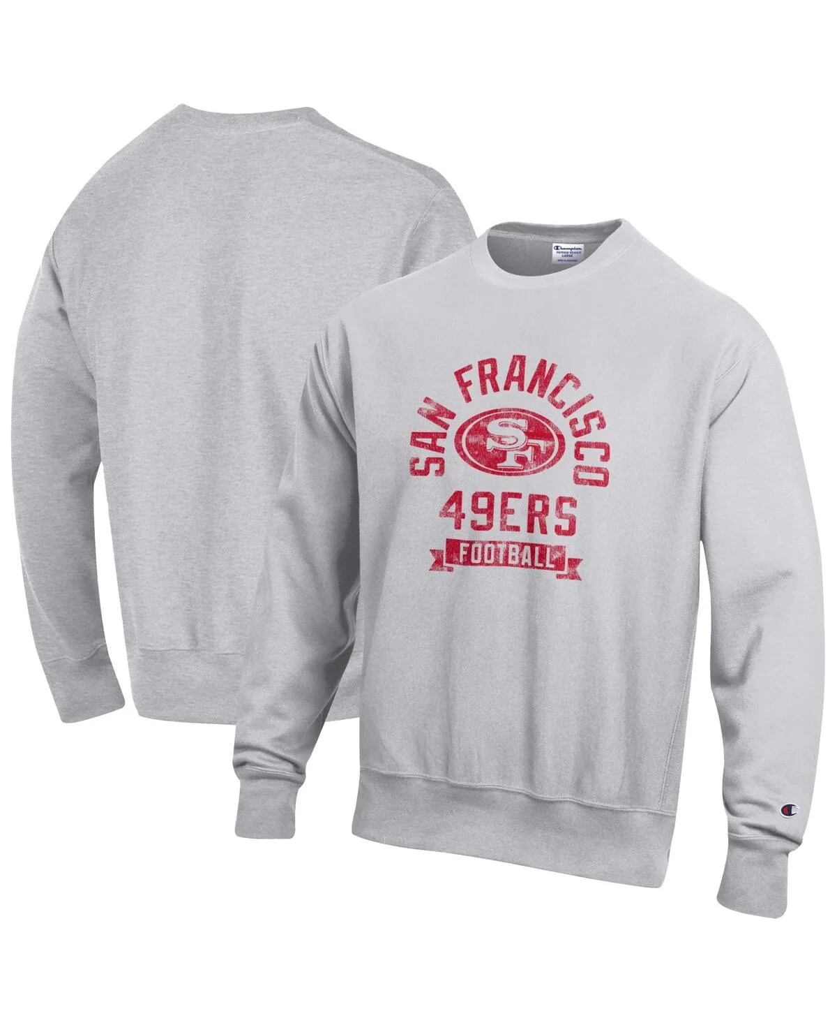 San Francisco 49ers Reverse Weave Fleece Pullover Sweatshirt by Champion