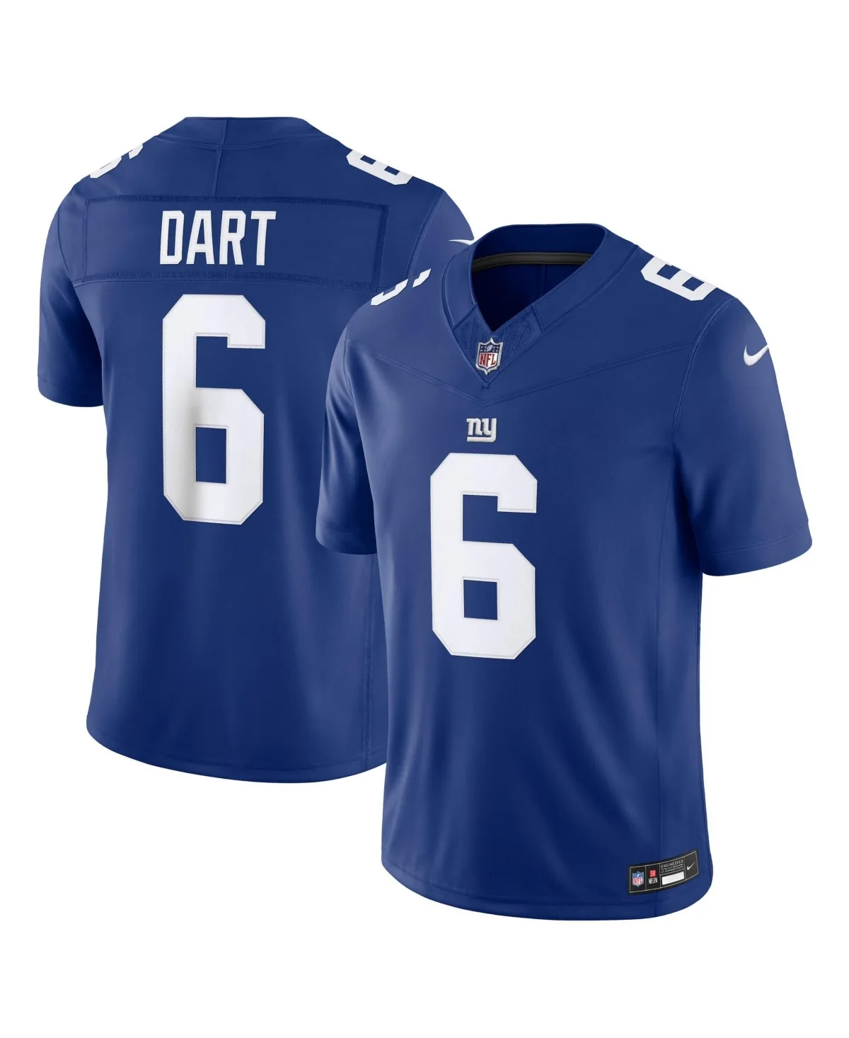 Jaxson Dart New York Giants Vapor F.U.S.E. Stitched Limited Jersey by Nike
