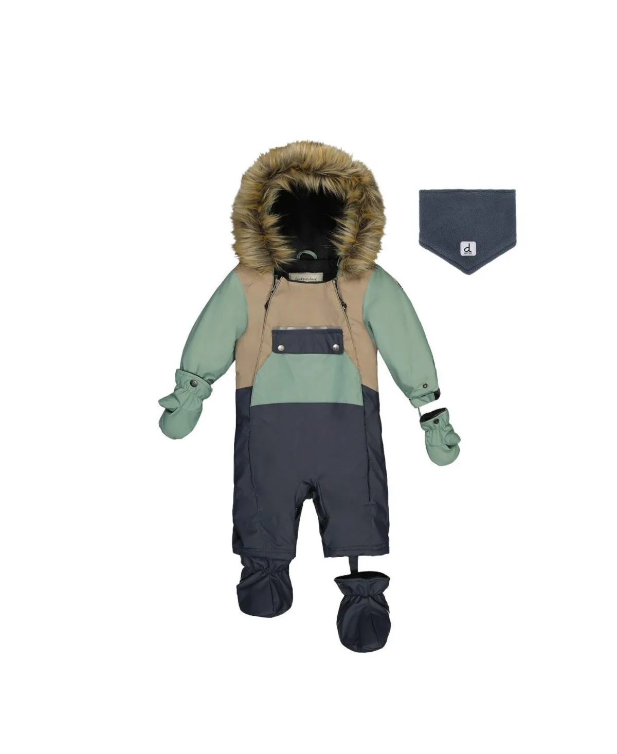 One Piece Snowsuit Adapted for Car Seats Cool by Deux Par Deux