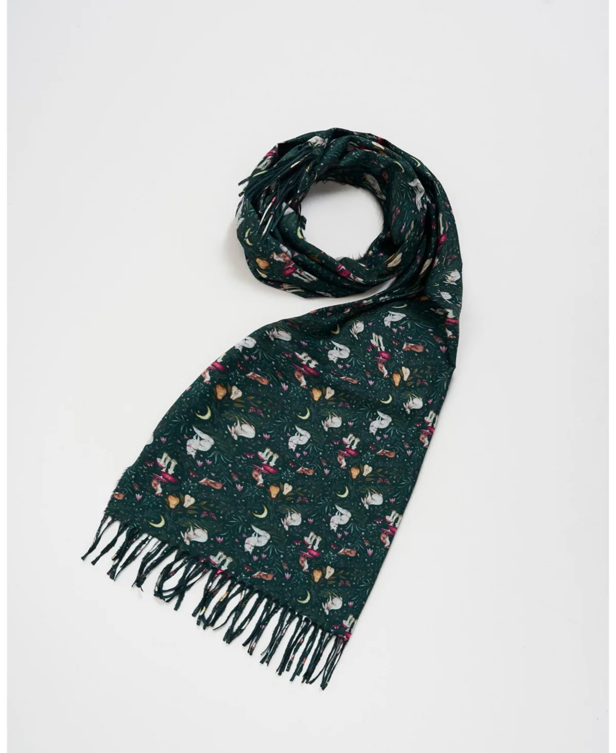 Niva Long Fringed Scarf by Fable England