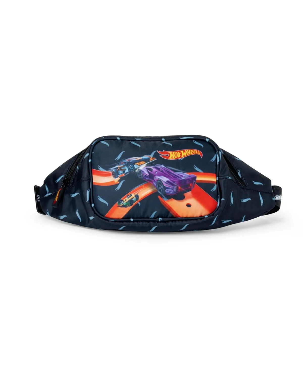 Off the Track Crossbody Belt Bag with Toy Car Slots by Hot Wheels