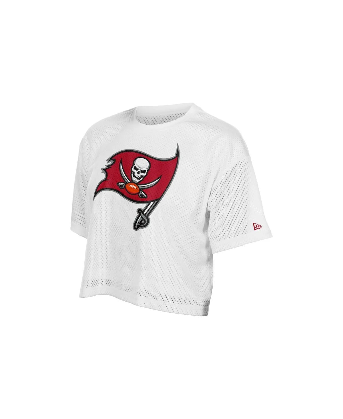 Tampa Bay Buccaneers Summer Mesh Cropped Boxy T-Shirt by New Era