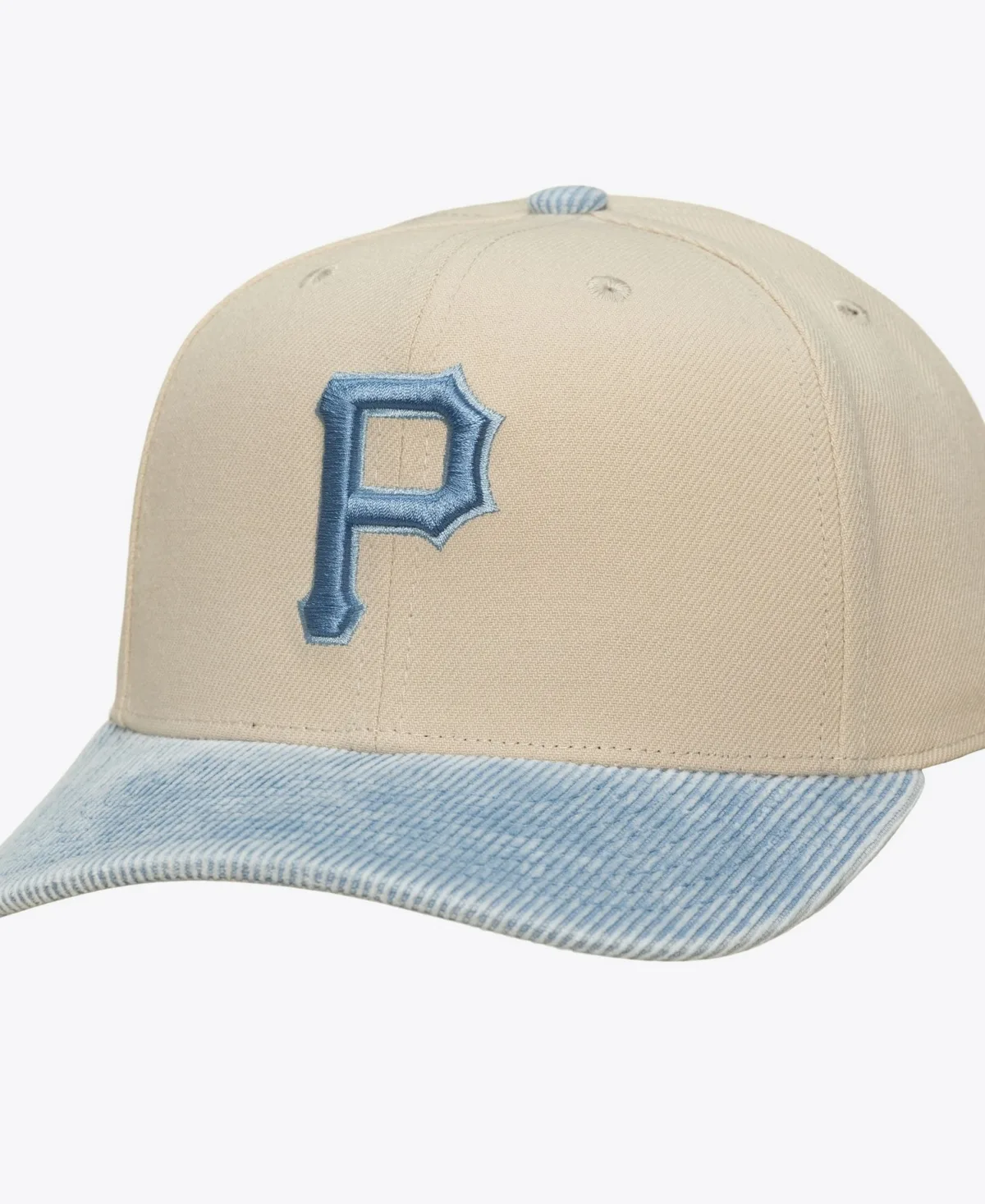 Pittsburgh Pirates Washed Corduroy Pro Crown Snapback Hat by Mitchell & Ness