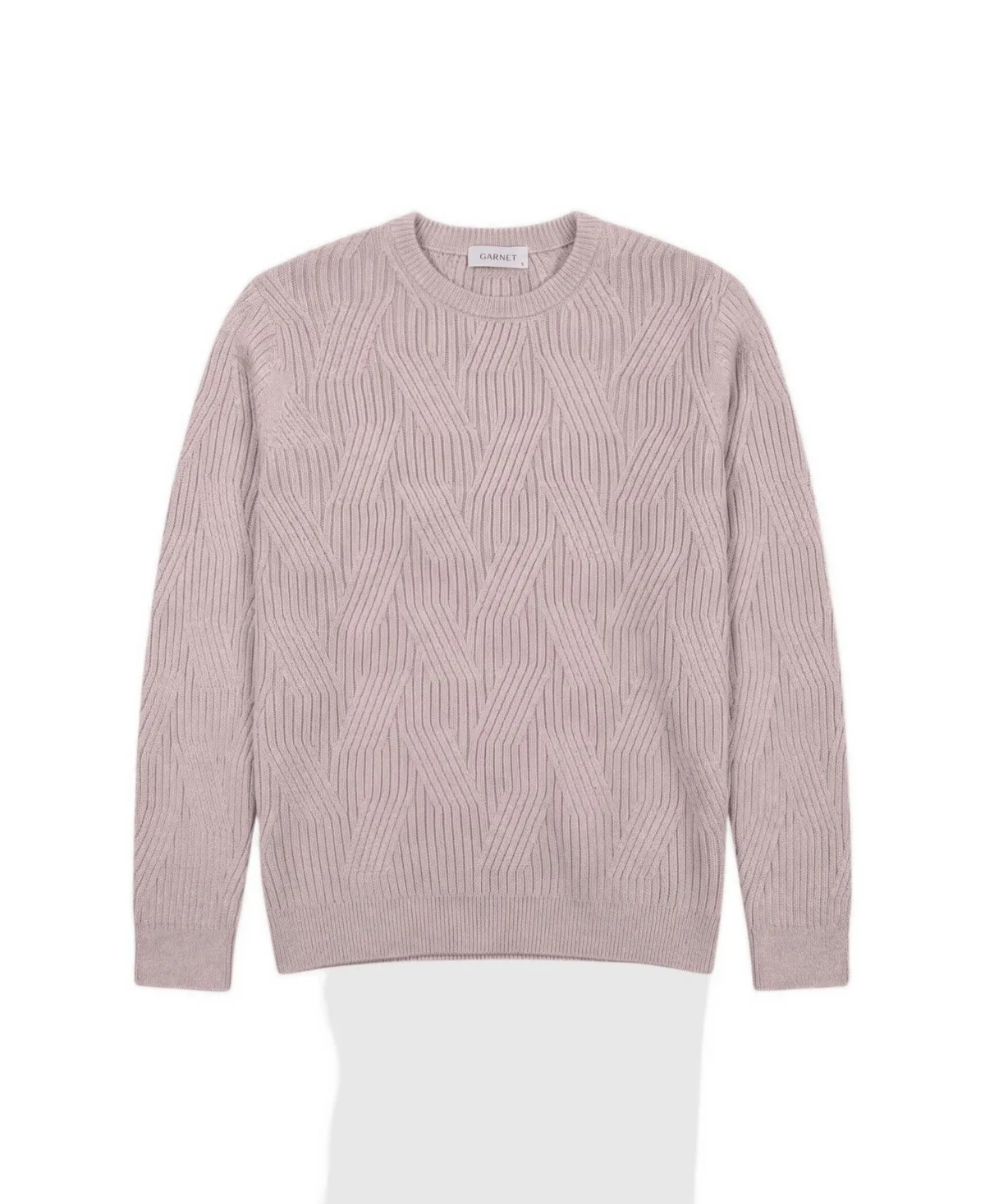 Regular-Fit Textured Crewneck Sweater by Garnet