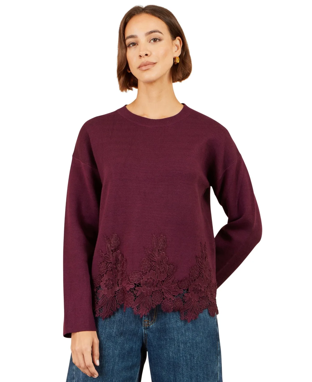 Relaxed Lace Sweater by Yumi